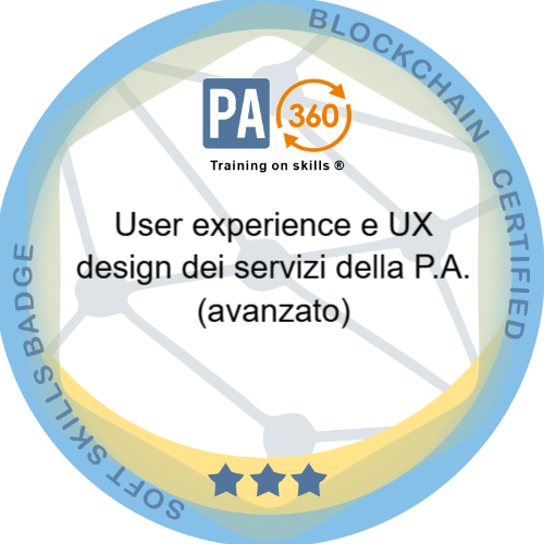 User experience e UX design dei servizi della P.A. (avanzato)